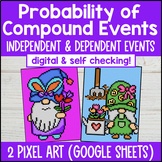 Probability of Compound Events Pixel Art | Independent Dep