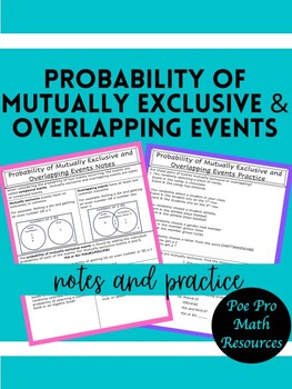 Preview of Probability of Mutually Exclusive and Overlapping Events