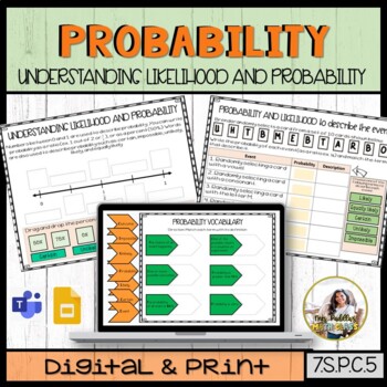 Preview of Probability of Simple Events Digital Activities  