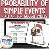 Probability of Simple Events Digital Pixel Art Activity