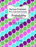Probability of chance event word problems fractions percen