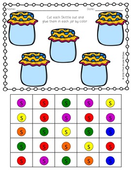 Probability with Skittles by First Grade Stripes TpT
