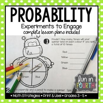 Preview of Probability Experiments Unit - Lessons and Assessment