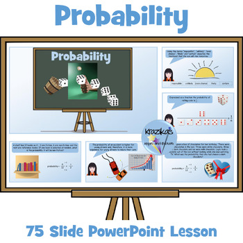 Preview of Probabilty PowerPoint Lesson (Special Education Students)