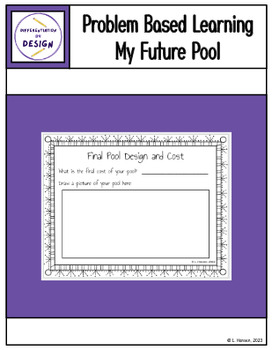 Preview of Problem Based Learning - My Future Pool