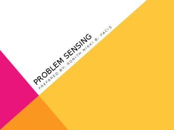 Preview of Problem Sensing for Action Research