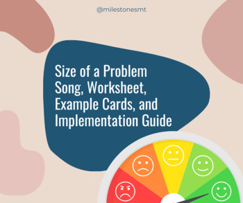 Preview of Problem Size Original Song, Worksheet, Cards, & Implementation Guide