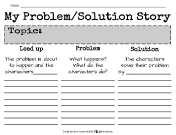 Preview of Problem Solution Graphic Organizer Great for Scratch Jr.