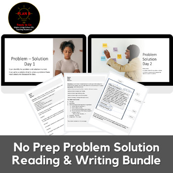 Preview of Problem Solution Mini Unit - 5 products Middle & High School & Adult ESL/ELL/ELD