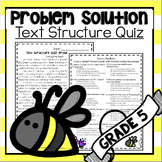 Problem Solution Text Structure Multiple Choice Assessment