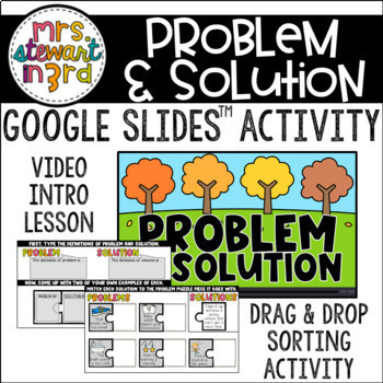 Preview of Problem & Solution Video Intro Lesson and Activity for Google Slides™