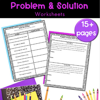 Preview of Problem & Solution Worksheets - 3rd Grade - TEKS Aligned - 3.9Diii & 3.8C