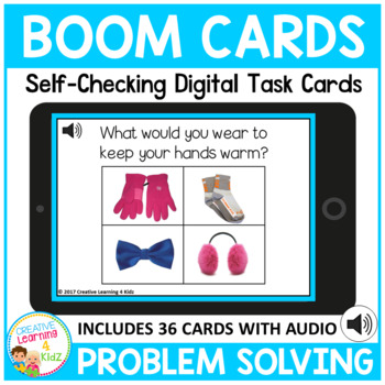 Preview of Problem Solving ABA Boom Cards for Distance Learning