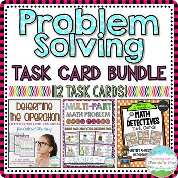 Preview of Problem Solving Activities | Task Card Bundle