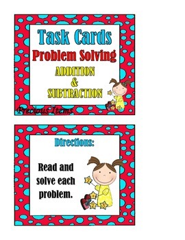 problem solving addition and subtraction pdf