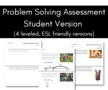 Preview of Problem Solving Assessment Student Version