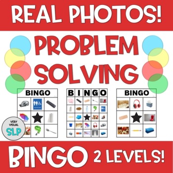 Preview of Problem Solving BINGO Speech & Language Social Skills Autism Counseling Game!