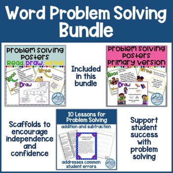 Preview of Problem Solving Bundle Posters and Lessons