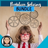 Problem Solving Bundle: game, worksheets, boom cards, book