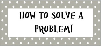 Preview of Problem Solving Cards