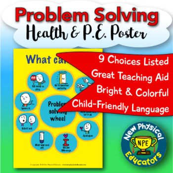 Preview of Problem Solving Choices "Touchable" Health and Physical Education Poster