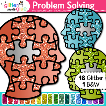 Preview of Problem Solving Clipart Images: Critical Thinking Skills Clip Art Commercial Use