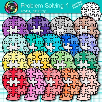 Preview of Problem Solving Clipart Images: Critical Thinking Skills Clip Art Commercial Use