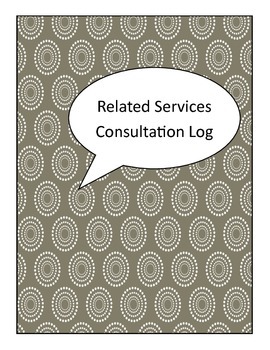 Preview of Problem Solving Consultation Log