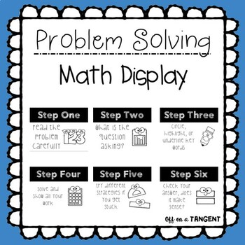 Preview of Problem Solving Display Posters