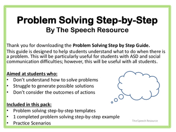 speech on problem solving techniques