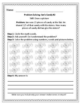 problem solving fraction grade 7