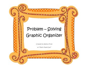 math problem solving graphic organizers