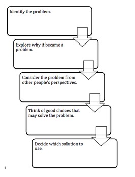 Preview of Problem Solving Graphic Organizer for Students