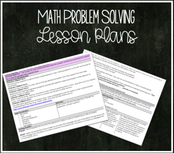 Preview of Problem Solving Lesson