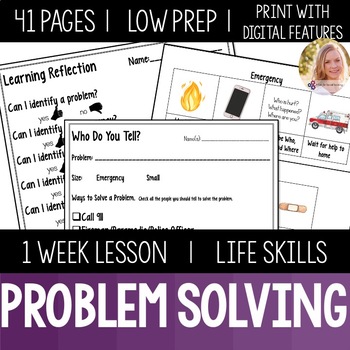Preview of Problem Solving Lesson Functional Life Skills Special Education