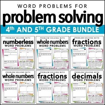 Preview of Problem Solving MEGA BUNDLE for 4th and 5th Grade