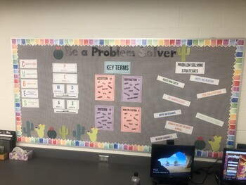 Preview of Problem Solving Math Bulletin Board Set
