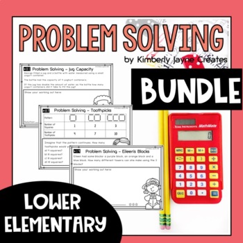 Preview of Math Problem Solving BUNDLE | Enrichment & Extension Tasks | Grade 1, 2 & 3