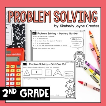 Preview of Problem Solving Math Questions Grade 2