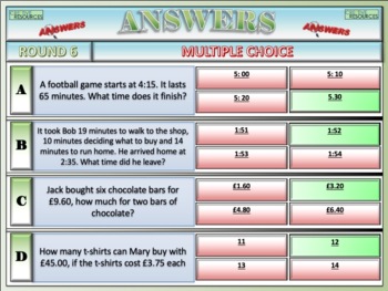 math problem solving quiz