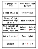Problem Solving & Mental Math MATCH 1