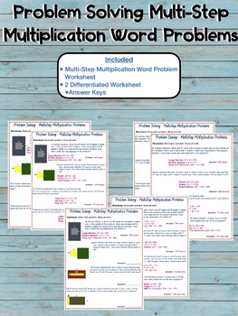 problem solving multi step multiplication problems lesson 2.9 answers