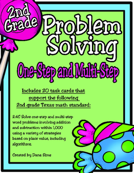Preview of Problem Solving: One-Step and Multi-Step (2nd Grade TEKS 2.4C)
