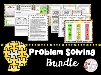 Preview of Problem-Solving Pack - Unit on little-medium-big problems - social skills, ASD