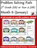 January Problem Solving Path: Real Life Word Problems for 