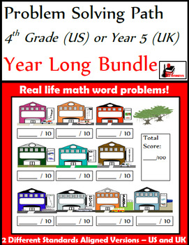 Preview of Problem Solving Path - 4th Grade/ Year 5 - A Year Long Bundle