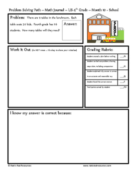 May Problem Solving Path: Real Life Word Problems for 4th Grade/ Year 5