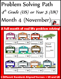 November Problem Solving Path: Real Life Word Problems for