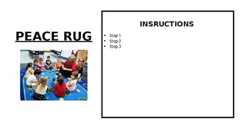 Preview of Problem Solving Peace Rug