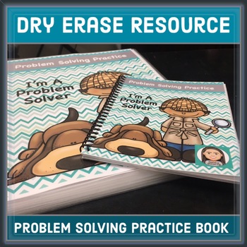 Preview of Problem Solving Practice Dry Erase Book or Workbook